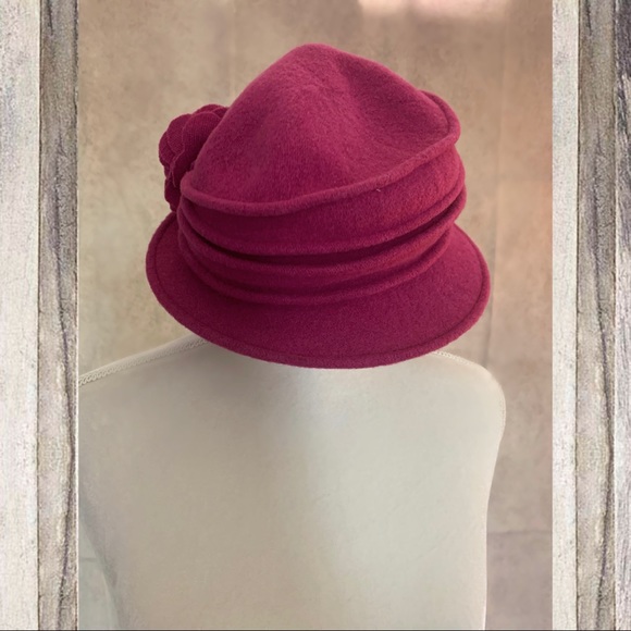 100% Pink Wool Hat Scala Collection OS - Picture 3 of 8
